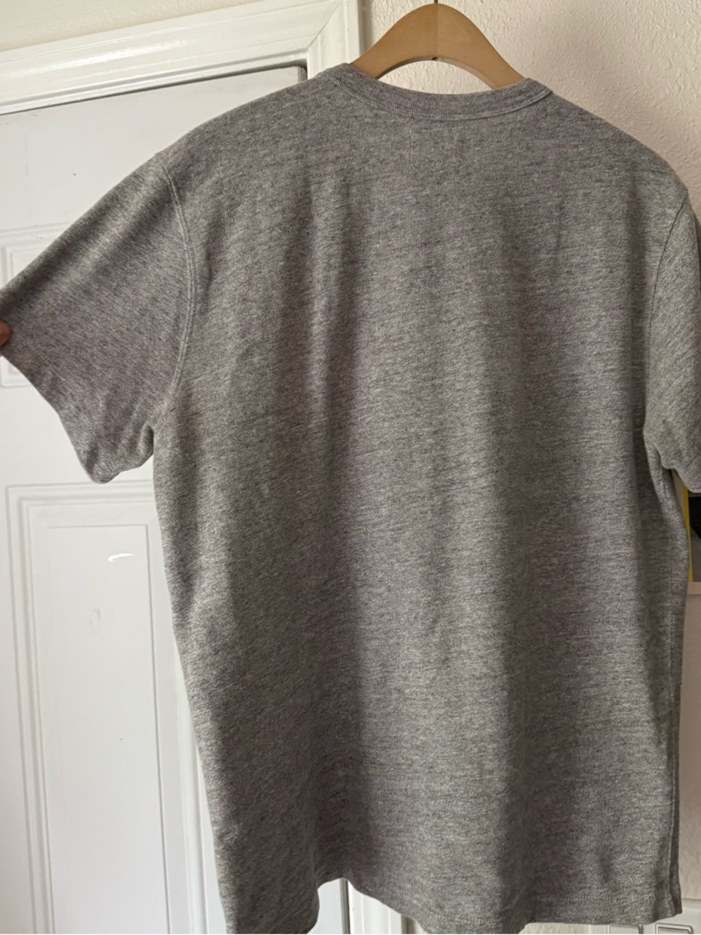 BUCK MASON heather grey cotton field-spec heavy boxy crew neck tee t-shirt - Picture 4 of 8